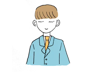 ビジネス服の男の子