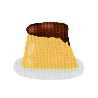 カラメルソースのプリン