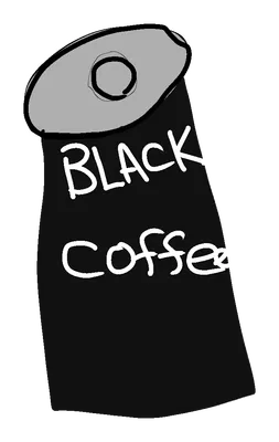 ブラックコーヒーの缶