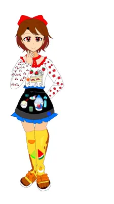 魔法フルーツ衣装の女の子