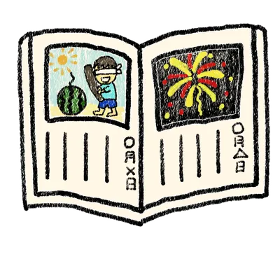 夏休みの絵日記