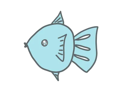 魚（青）