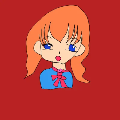 オレンジ髪の女の子