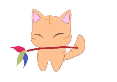 おもちゃと猫