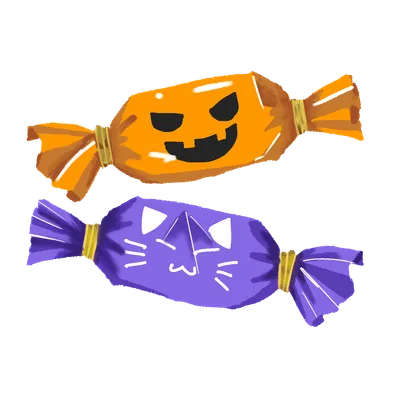 かぼちゃと猫のハロウィンキャンディ