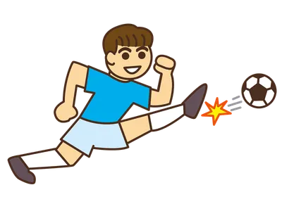 サッカー男子シュート
