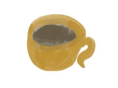 コーヒーカップ（茶色）