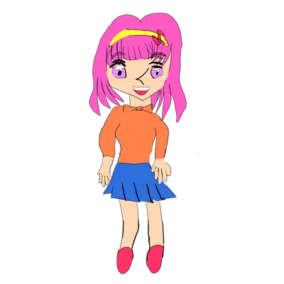 カチューシャの女の子