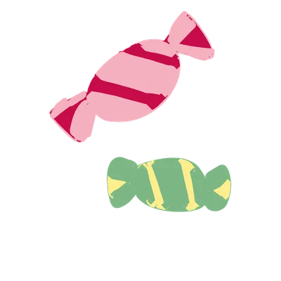ピンクと緑のキャンディー