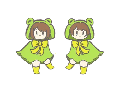 雨合羽の子どもたち