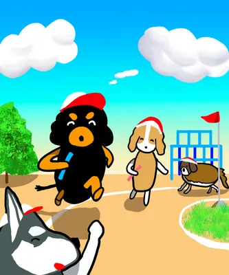 運動会（動物キャラクター）