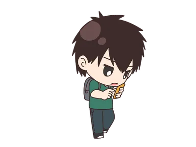 スマホを持つ男性