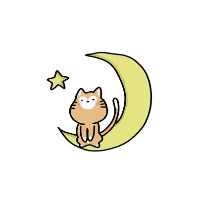 月とネコ