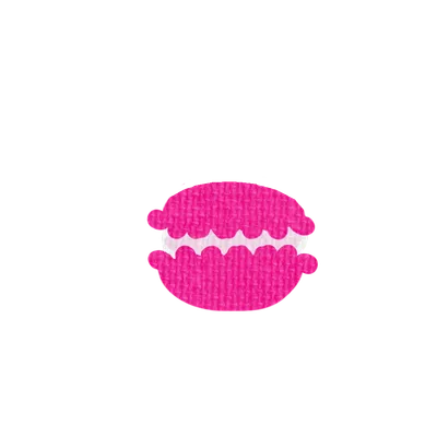 ピンクのマカロン