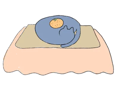 ねこ（青・魚）