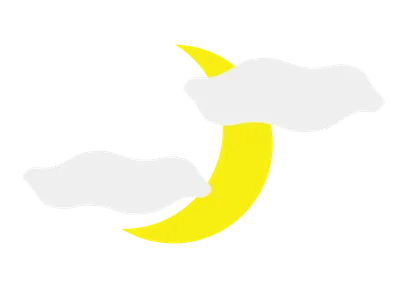 月と雲