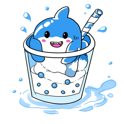 しゅわしゅわな海のキャラ