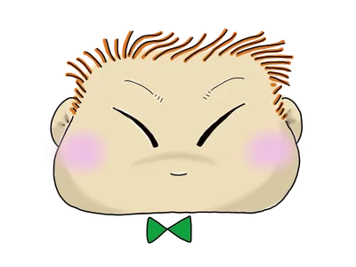 散髪した友人（眼鏡なし）