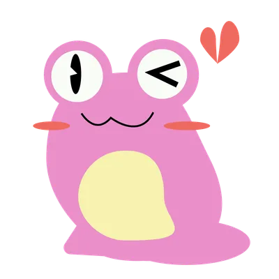 カエル（ピンク）