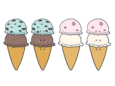 アイスクリーム 4種類