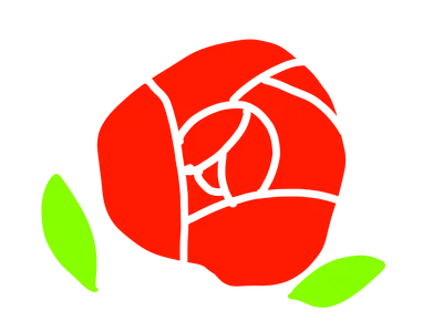 薔薇（バラ1本）