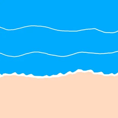 夏の海辺