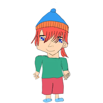 ニット帽の少年