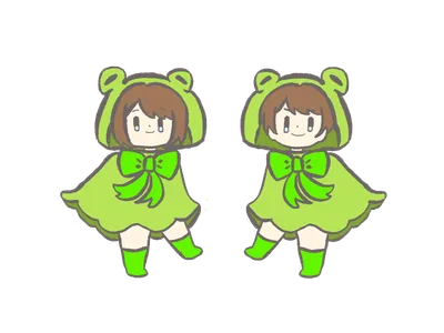 雨合羽の子どもたち