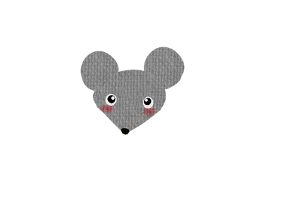 灰色ネズミ顔