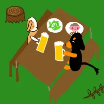 森のビアガーデン