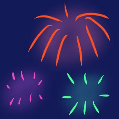 夜の花火
