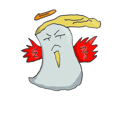 怒った幽霊モンスター