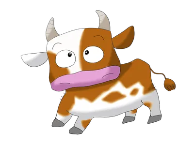 のんびりした牛