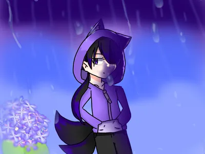 雨の女の子