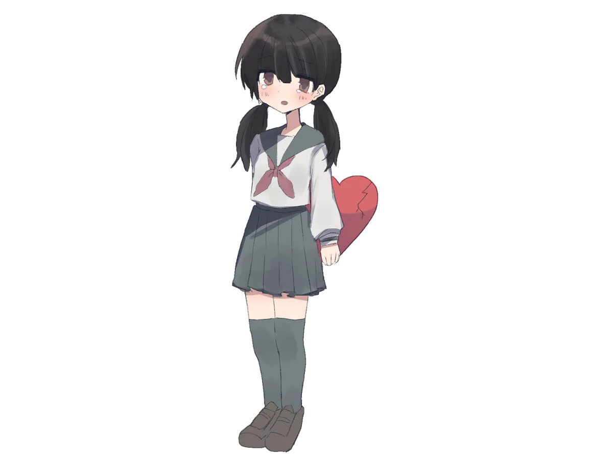 心を隠す女の子