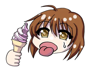 アイスクリーム食べる女の子