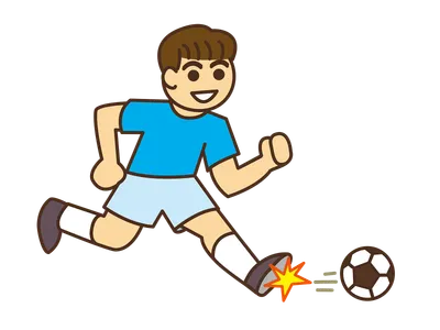 サッカー男子ドリブル