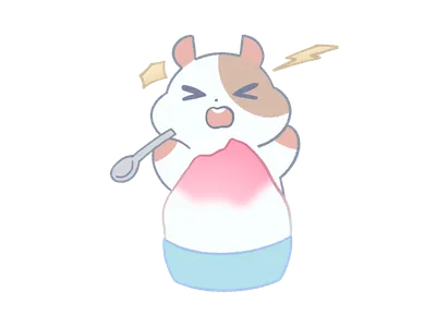 かき氷ハムスター