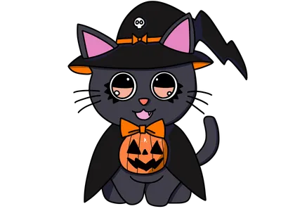 ハロウィン黒猫