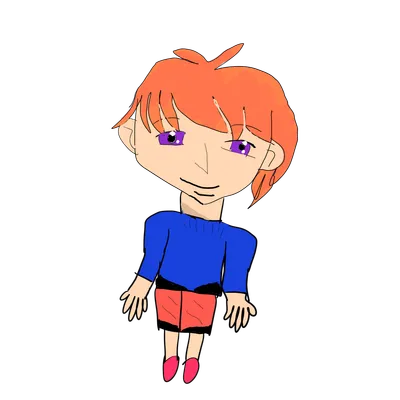 オレンジ髪の女の子