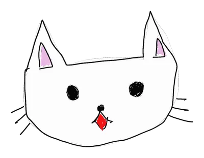 猫の顔（シンプル）