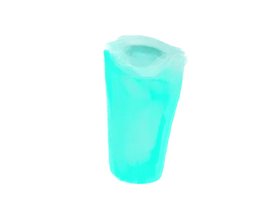 青いグラス