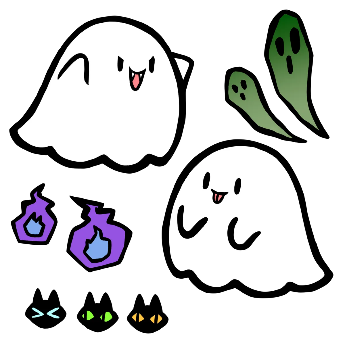ハロウィン可愛いお化けたち