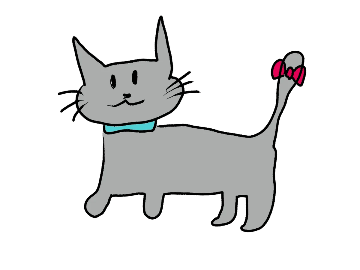 猫（グレー）