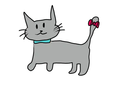 猫（グレー）