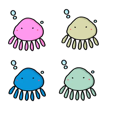 クラゲ（4色）