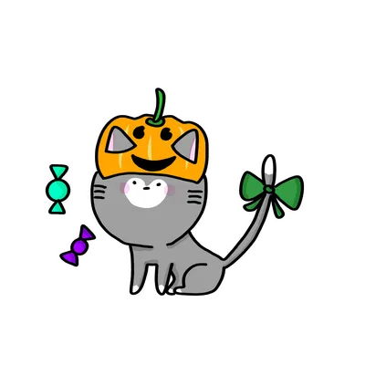 ハロウィンの猫