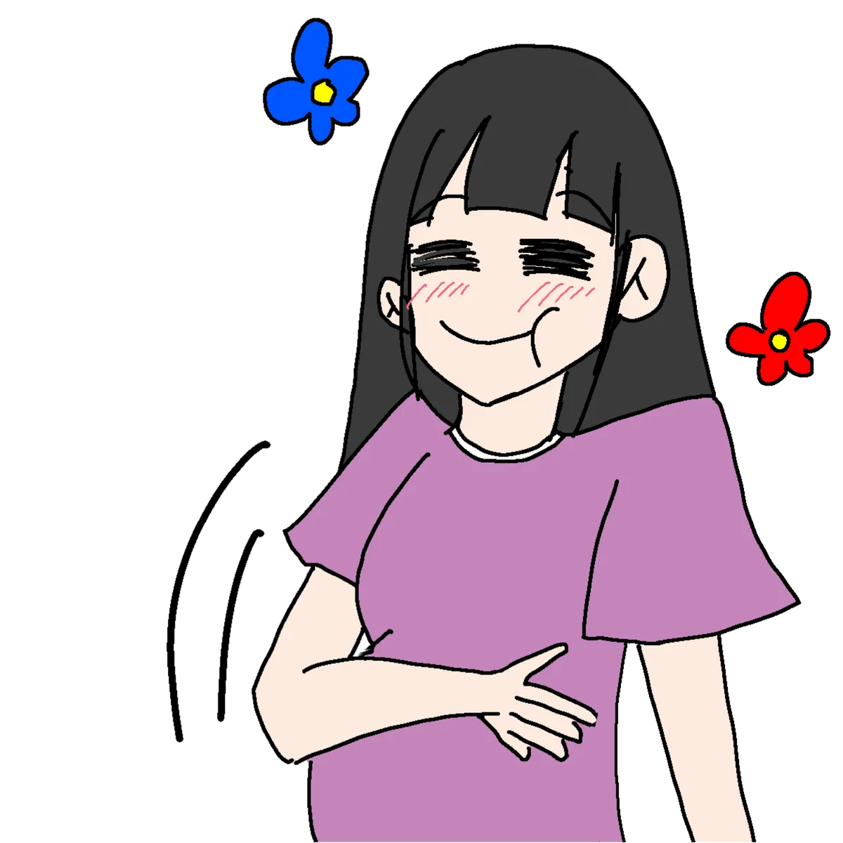 お腹いっぱい食べた人（4）