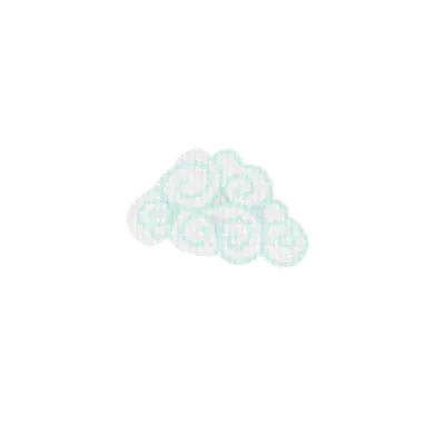 うずまき模様の白い雲