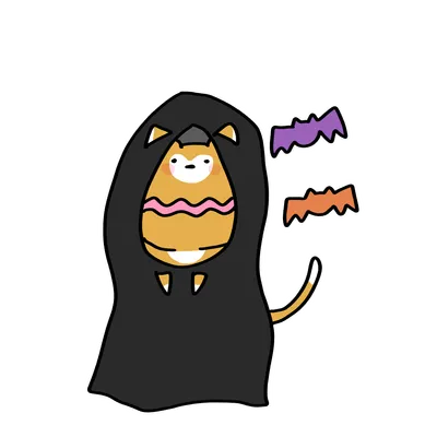 幽霊猫（ハロウィン）